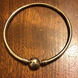 Pandora sterling silver Bangle Charm Bracelet